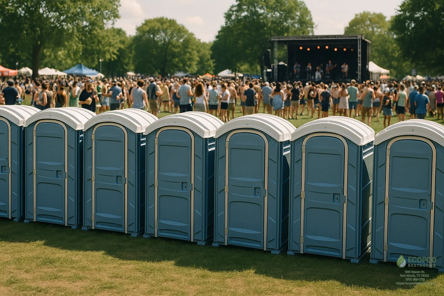 event porta potty rental in fort worth